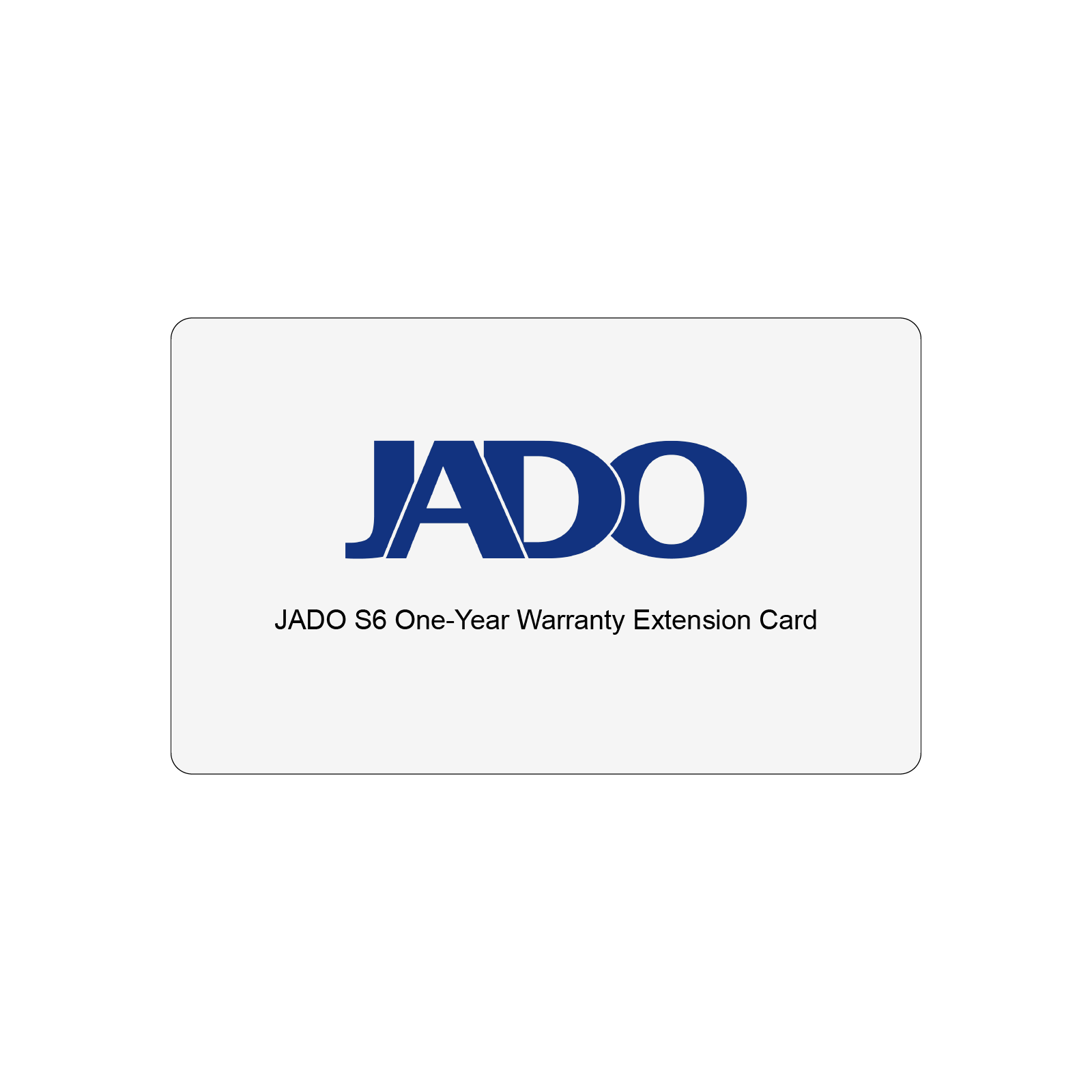 JADO S6 One-Year Warranty Extension Card