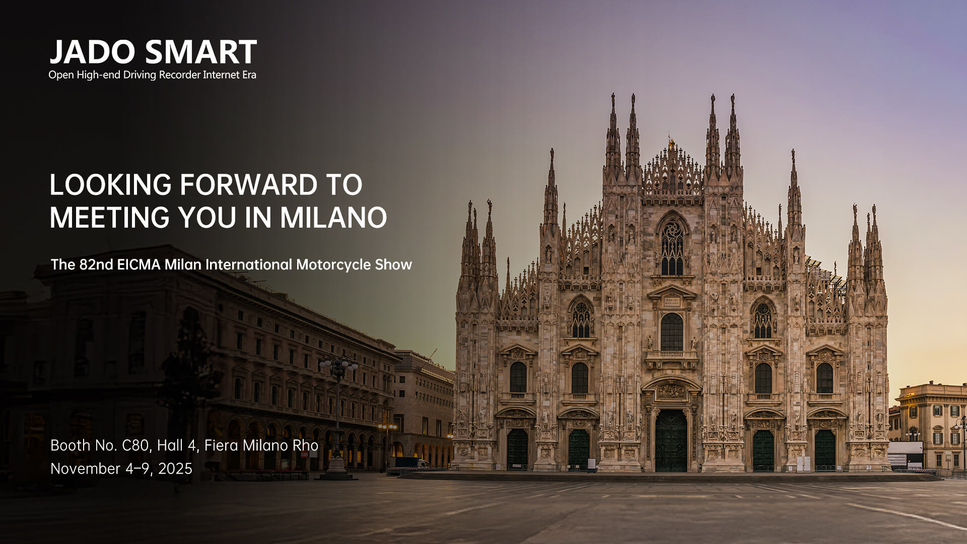 JADOMOTO (WWW.JADOMOTO.COM) to Unveil New-Generation "JADO S6" Smart Riding System at the 82nd EICMA International Motorcycle Exhibition in Milan