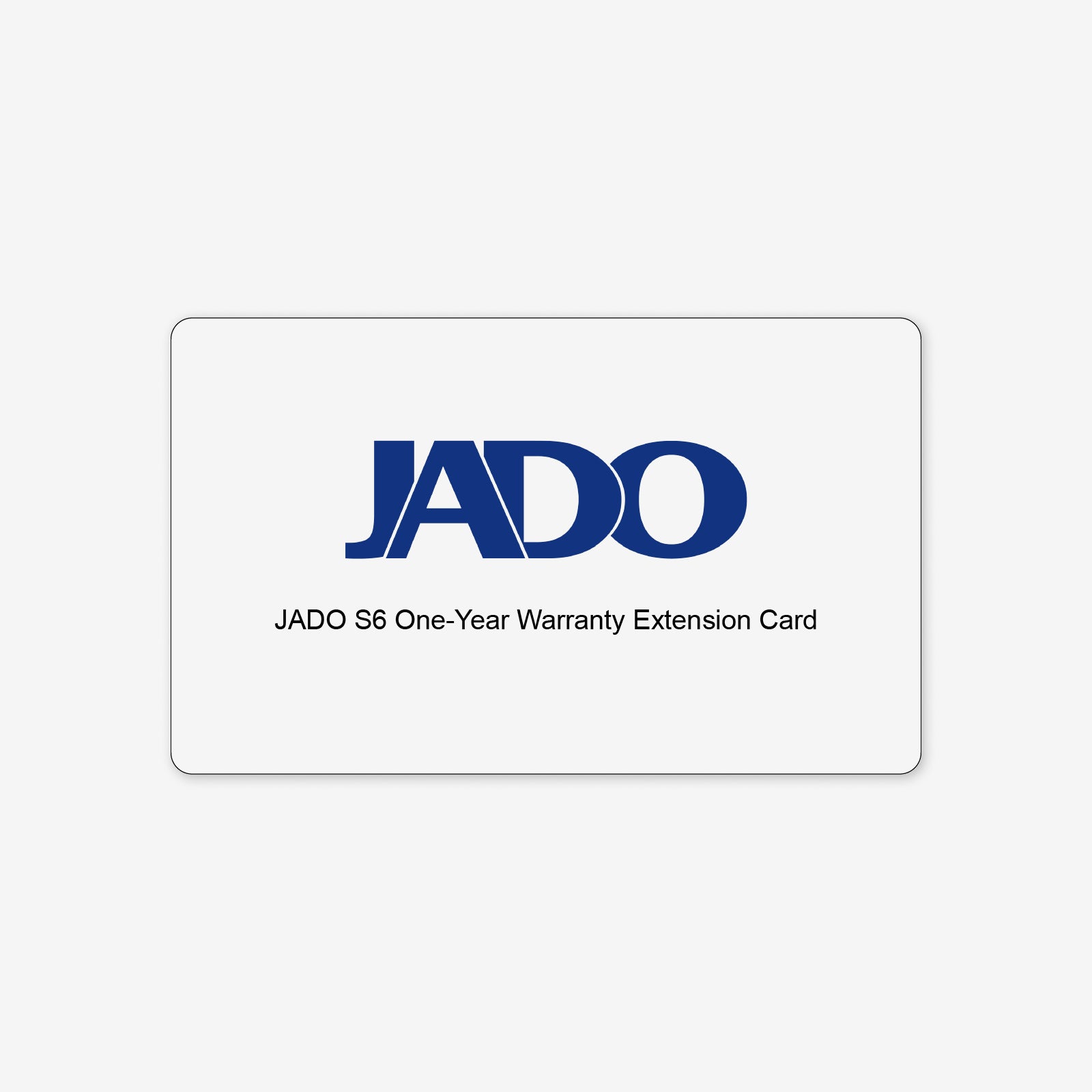 JADO S6 One-Year Warranty Extension Card