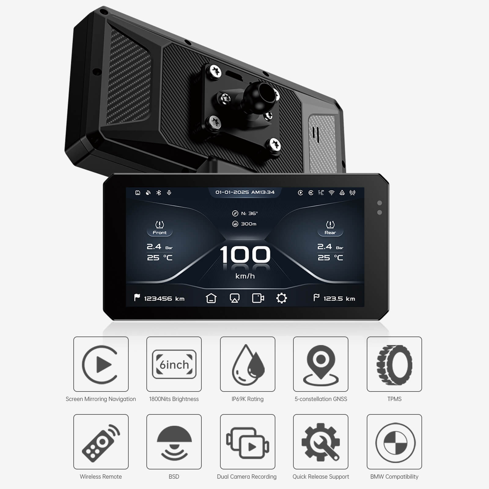 JADO S6 Motorcycle Riding System